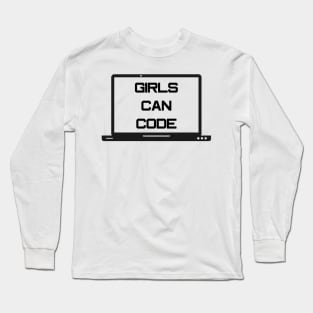 Girls Can Code Long Sleeve T-Shirt